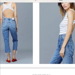 LNA Sporty T Back Cutout Bodysuit NWT